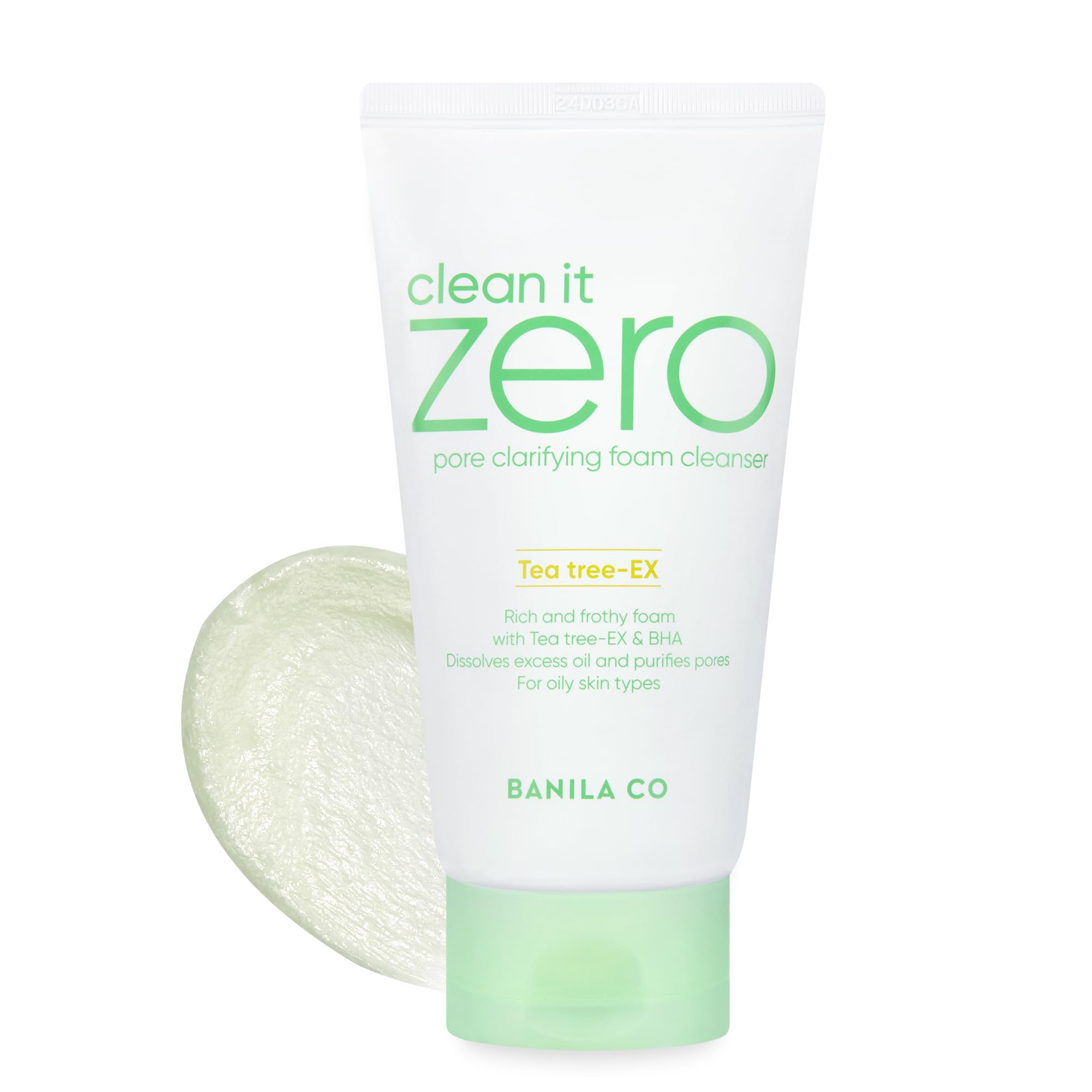 BANILA CO Clean It Zero Pore Clarifying Foam Cleanser | Face Wash Cleanser | Purifying Foaming Cleanser balances unclog pores 150ml