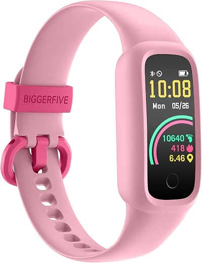 Vigor 2 L Kids Fitness Tracker Pink for 5-15 Heart Rate IP68