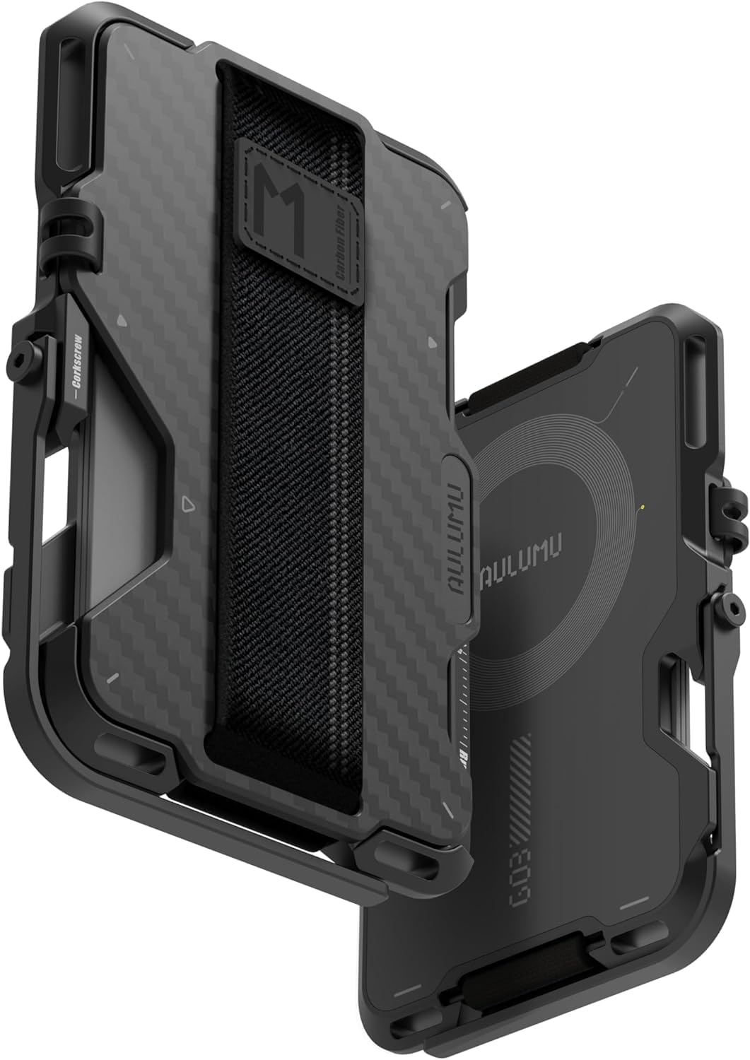 Aulumu G03 カーボンファイバーカードケース MagSafe対応の商品画像