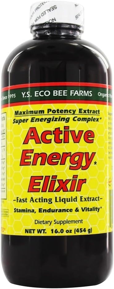 Ys Organic, Active Energy Elixir: 123,500 Mg F 16.0 Oz. Liquid