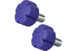TUCANA 1 Pari Star Shape 85A Rubber Roller Skate Stopper with 5/8” Bolt, Adjustable Rubber Plugs Brake Block Toe Stop, Skate 
