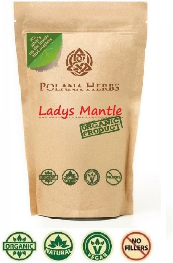 ORGANIC BIO LADY'S MANTLE LADIES MANTLE PRZYWROTNIK HERB HERBAL TEA (Alchemilla Vulgaris) Weight Loss Aid, Cough Remedy, Strong Antioxidant (4x 50g pack)