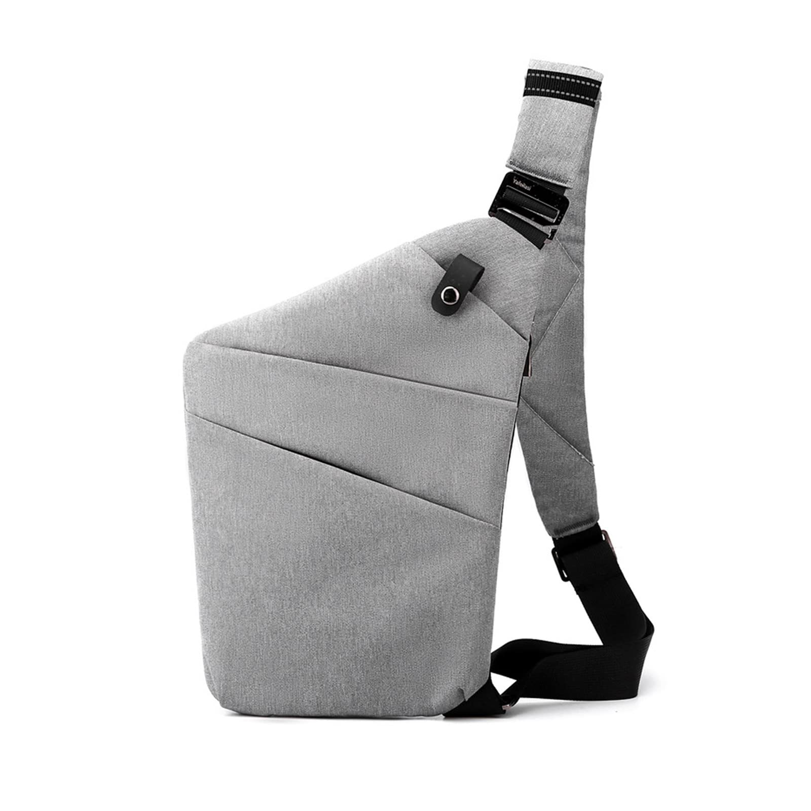 FANDARE Anti-Theft Sling Bags Chest Shoulder Backpack Crossbody Bags Cover Pack Rucksack Crossbody Bag for Men Women Travel Hiking Bicycle Sport Gym Daypacks Waterproof Nylon Gray A