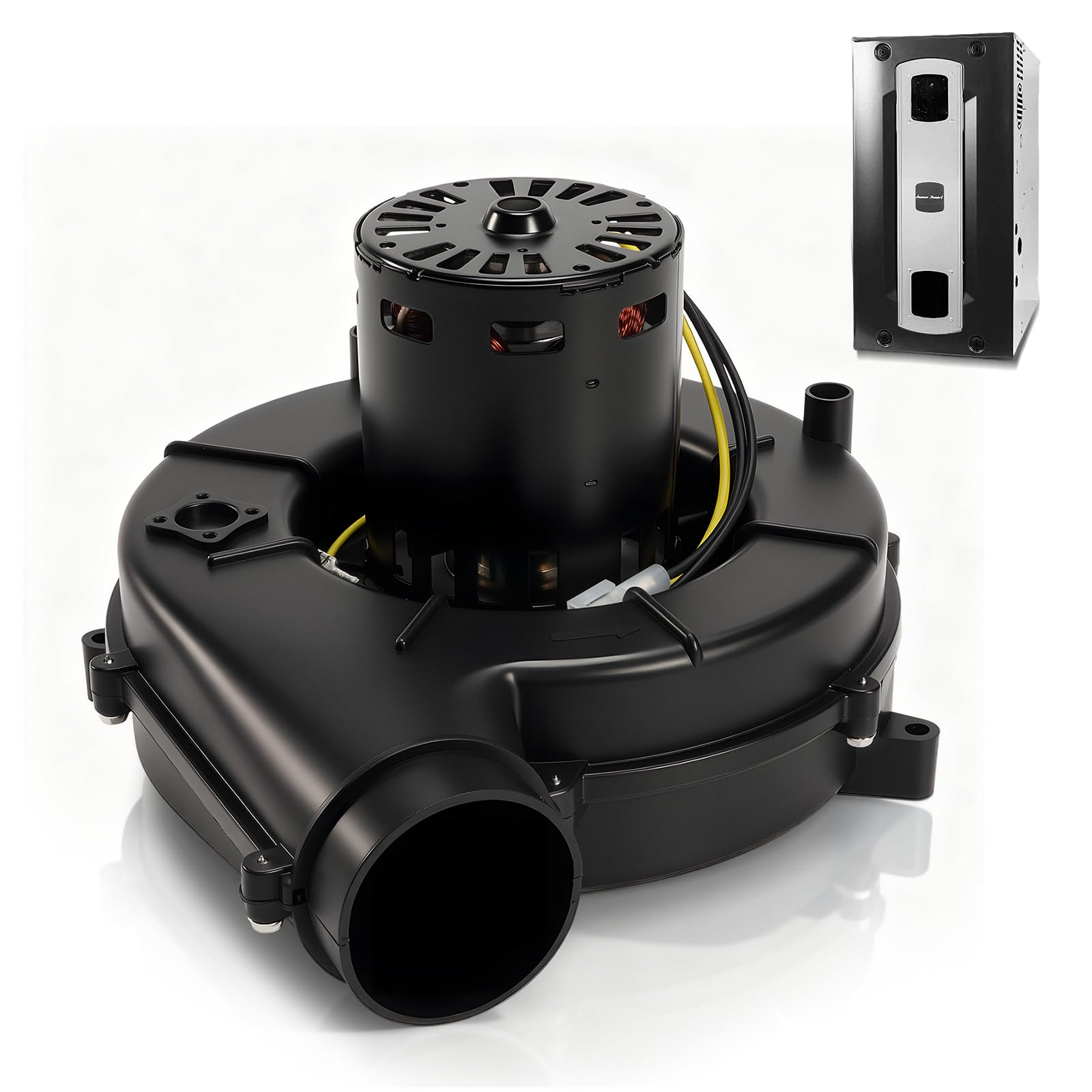 Photo 1 of Kelmado A196 7021-11544 Furnace Draft Inducer Exhaust Vent Venter Blower Motor Compatible with Fasco A196, Trane D342094P02, D330757P02, 7021-9010 115V 60Hz 1.35A 1 Speed