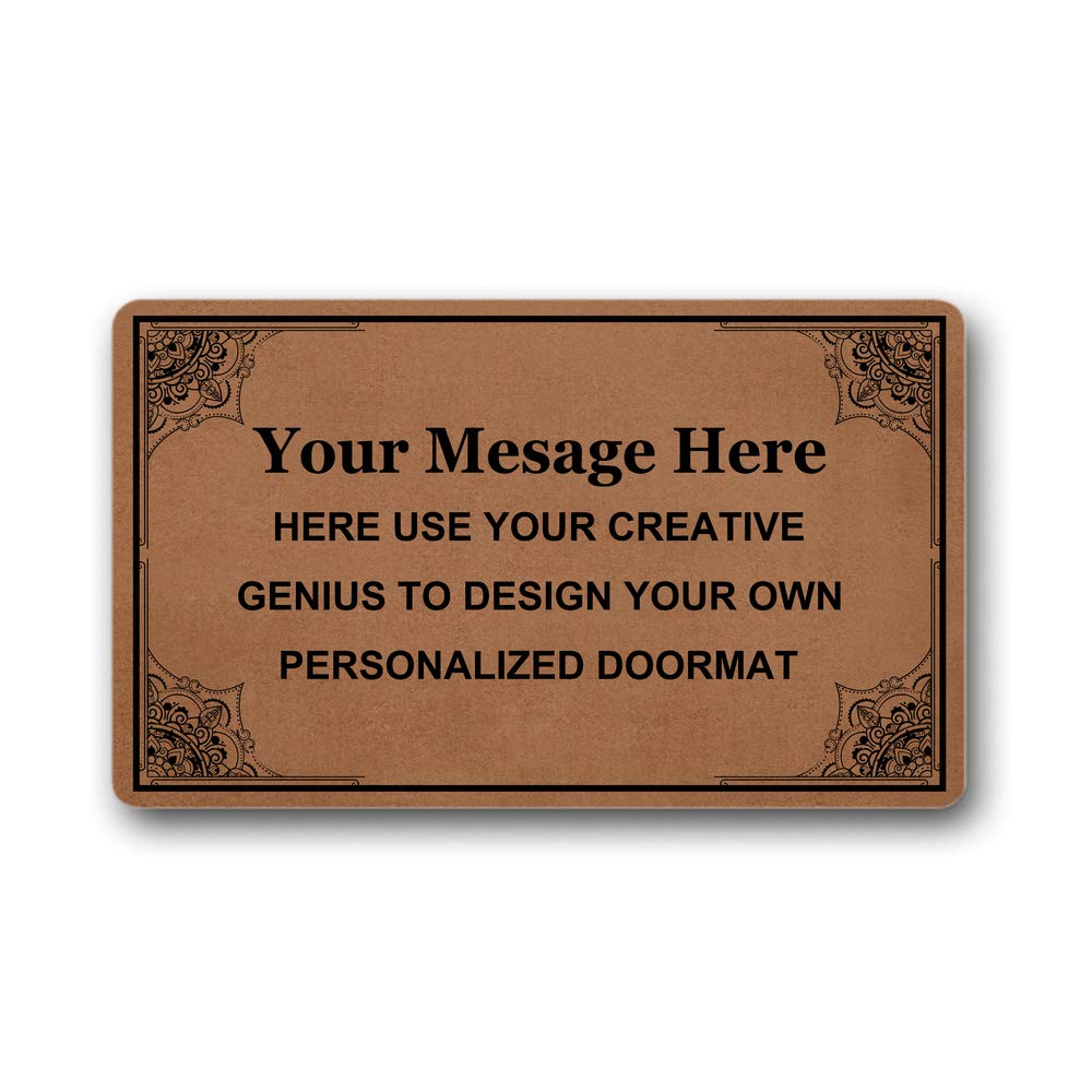 Buy Your Message Here Create Your Own Personalized Custom Doormat Indoor Outdoor Welcome Mat Style7 Non Slip Decor Funny Floor Door Mat Area Rug Doormat Room Sign 23 6x15 7 Online At Low