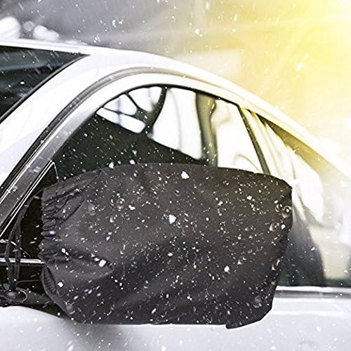 Car Mirror Cover, Wanty 2 Pack Nylon Auto Side Mirror Snow Cover Set Ice/Snow/Frost Guard Protector/Snow and Ice Mirror Covers, Fit Most of The Cars Wing Mirrors