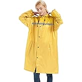 ProHydra Long Women Rain Coats with Air Vents Waterproof Packable Rain Jacket Lightweight Raincoat Ponchos