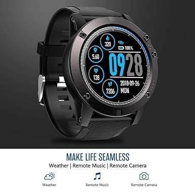 Amazon.com: Smartwatch Tactical V5 Touch Screen Smart Watch ...