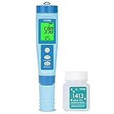 YINMIK Water pH Meter, Digital 4 in 1 pH Temp EC