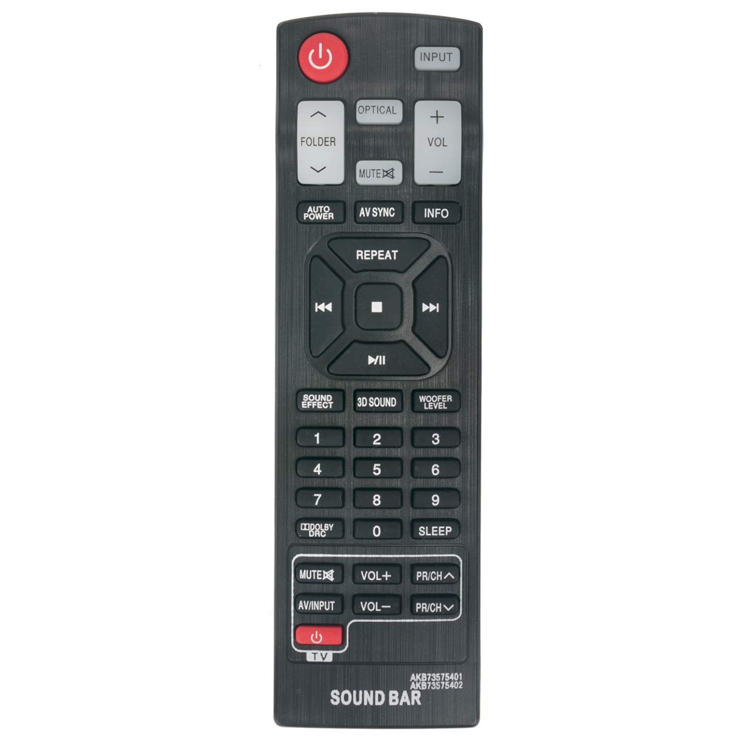 VINABTY AKB73575402 AKB73575401 Remote Control Compatible with LG Soundbar Audio System NS2520A NB2420A NB3540 NB5540 NB3520A