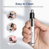 TOUCHBeauty Nose Hair Trimmer Men Women Dual-Edge Hypoallergenic Blades Portable view 5