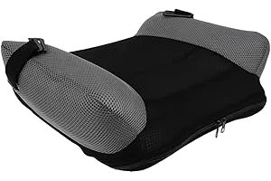 Inflatable Booster Seat Portable Backless Booster with Buckle & Carry Bag Blow up Breathable Seat Cushion for Travel Outdoor