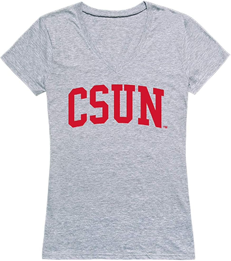W Republic CSUN Cal State Northridge Matadors NCAA Game Day Tee Womens V Neck Shirt