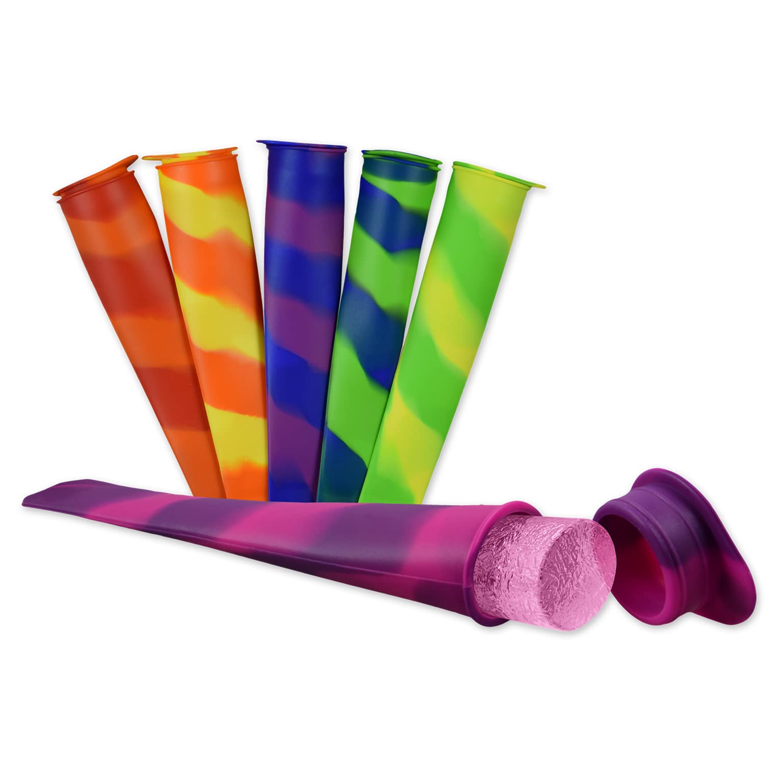 PhoneNatic Ice pops set, silicone, multicoloured, normal