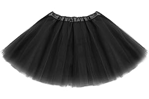 ASKHOPE Tutu for Toddler Girls 4-12 yrs 3 Layer Kids Tutu Skirts Tulle Ballet Tutus Dress Up for Party Halloween Costume