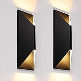 LEONLITE Dimmable LED Up Down Wall Light, 100-277V, CRI 90+, IP65 Waterproof, 10%-100% Dimmable for Commercial Outdoor, 14 In