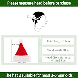 SULOLI Kids Santa Hat Plush Christmas Costume Party Costume Hat Ages 3-5 view 3