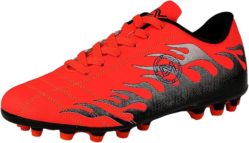 Amazon M V サッカーシューズ 男女兼用 超軽量 通気 専門家 サッカーシューズ 大人 滑り止め スパイクトレーニングシューズ クッション性 運動競技 スボーツシューズ M V サッカー