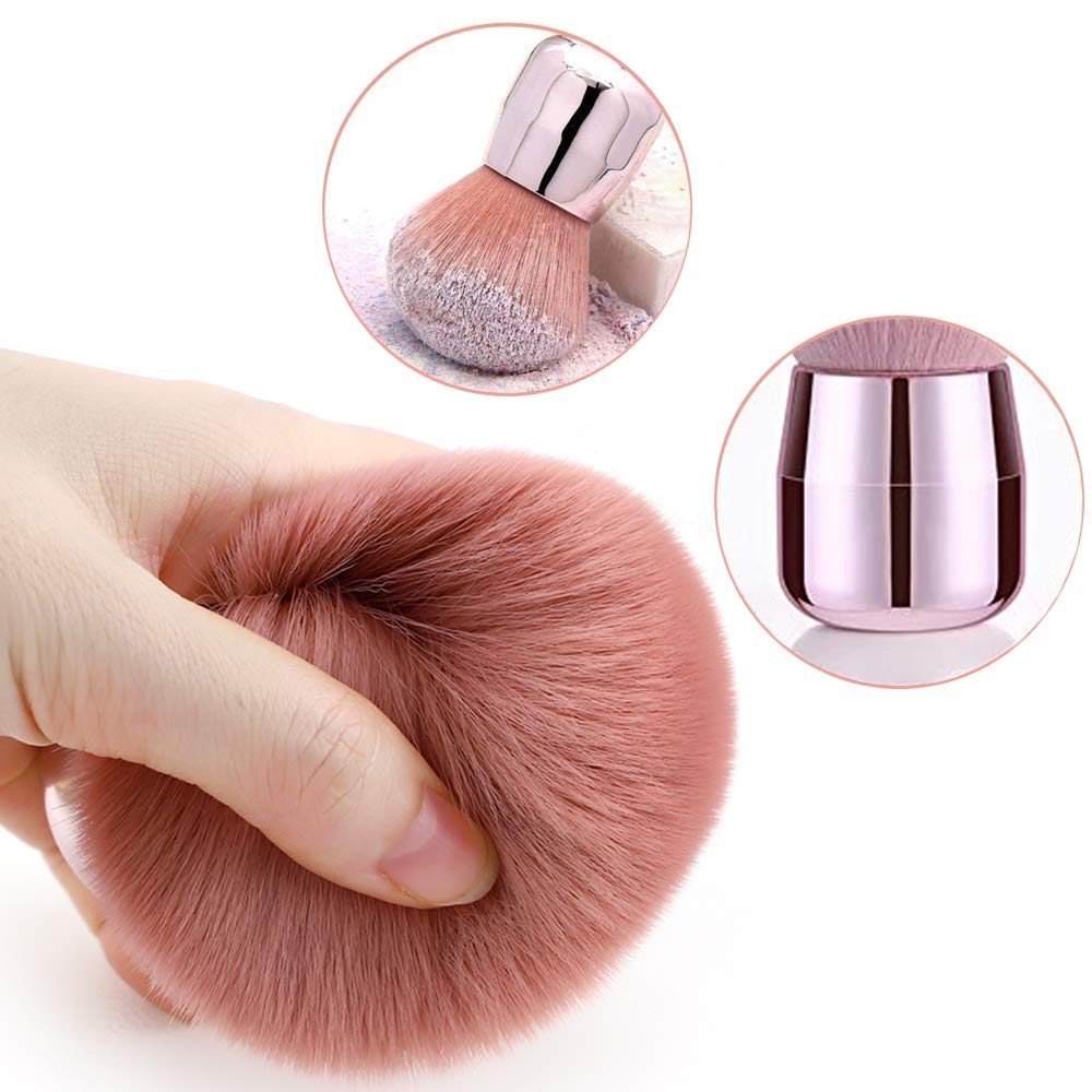 Kabuki Powder Brush Multi Purpose Makeup Brushes fluffy Soft Comfortable Loose Blush Foundation Face Makeup Brush For Powder Liquid Cream Buffing Stippling Makeup Tools: Beauty