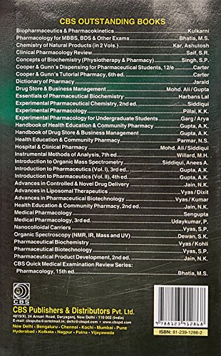 PHARMACY EXAMINATION REVIEW 9ED (PB 2000): 1500 Multiple Choice Questions and Explanatory Answers 1