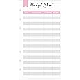 Set of 180 Sheets Expense Tracker, 6-Hole Punched Budget Sheets for A6 Planner Binder, 3 3/4" x 6 3/4"