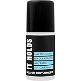 Fabric & Body Adhesive Roll On Glue for Skin, Clothing, Dancers, Lace Wig, Hair, Stockings, Sweat Resistant Skin Adhesive, Fashion Tape Residue Free 2oz