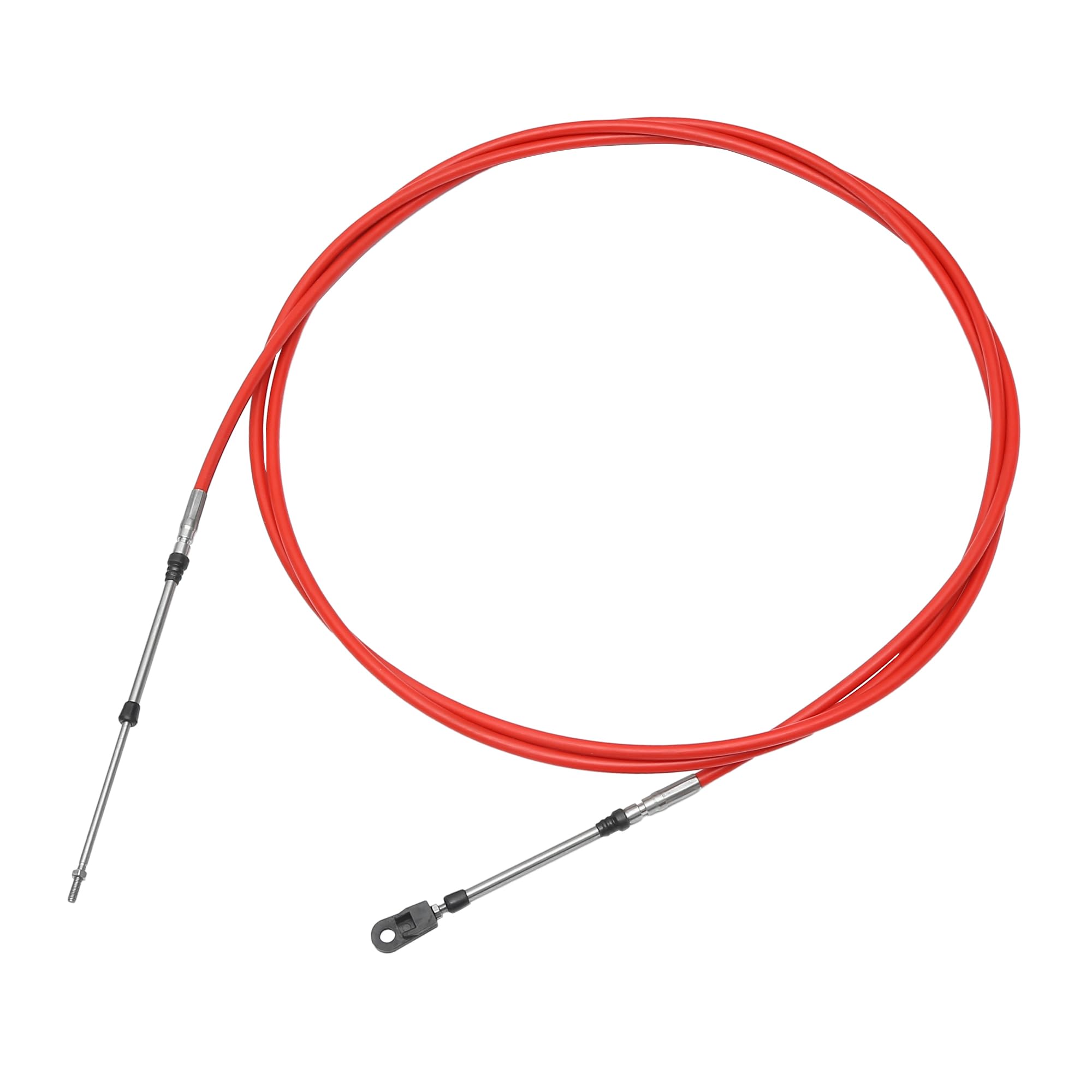 X AUTOHAUX 400cm 13FT 33C/3300 Marine Boat Throttle Shift Control Cable Red