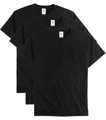 Hanes Men's Pocket T-Shirts 4-Pack Heritage Dyed Short Sleeve