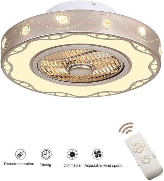 Creative Fan Deckenventilator LED Deckenleuchte mit Fernbedienung leise