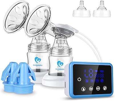 Amazon 搾乳器 電動 Bellababy ダブル さく乳器 ダブルポンプ 両胸 乳房マッサージ 逆流防止 操作簡単 Bpaフリ Ledディスプレイ 日本語説明書付き 母乳保存パック 10個付き 搾乳器 ベビー マタニティ 通販
