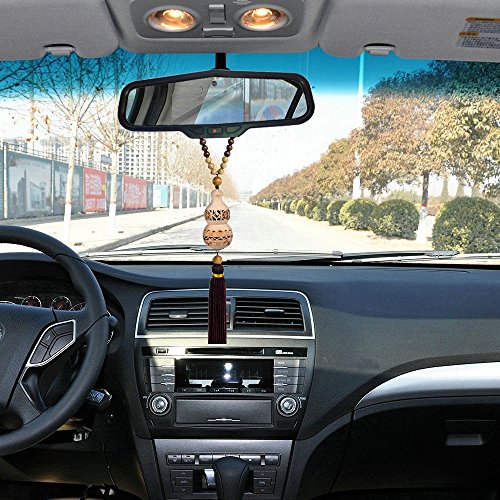 COGEEK Car Ornament Gourd Air Freshener For Essential Oils Car Perfume Bottle