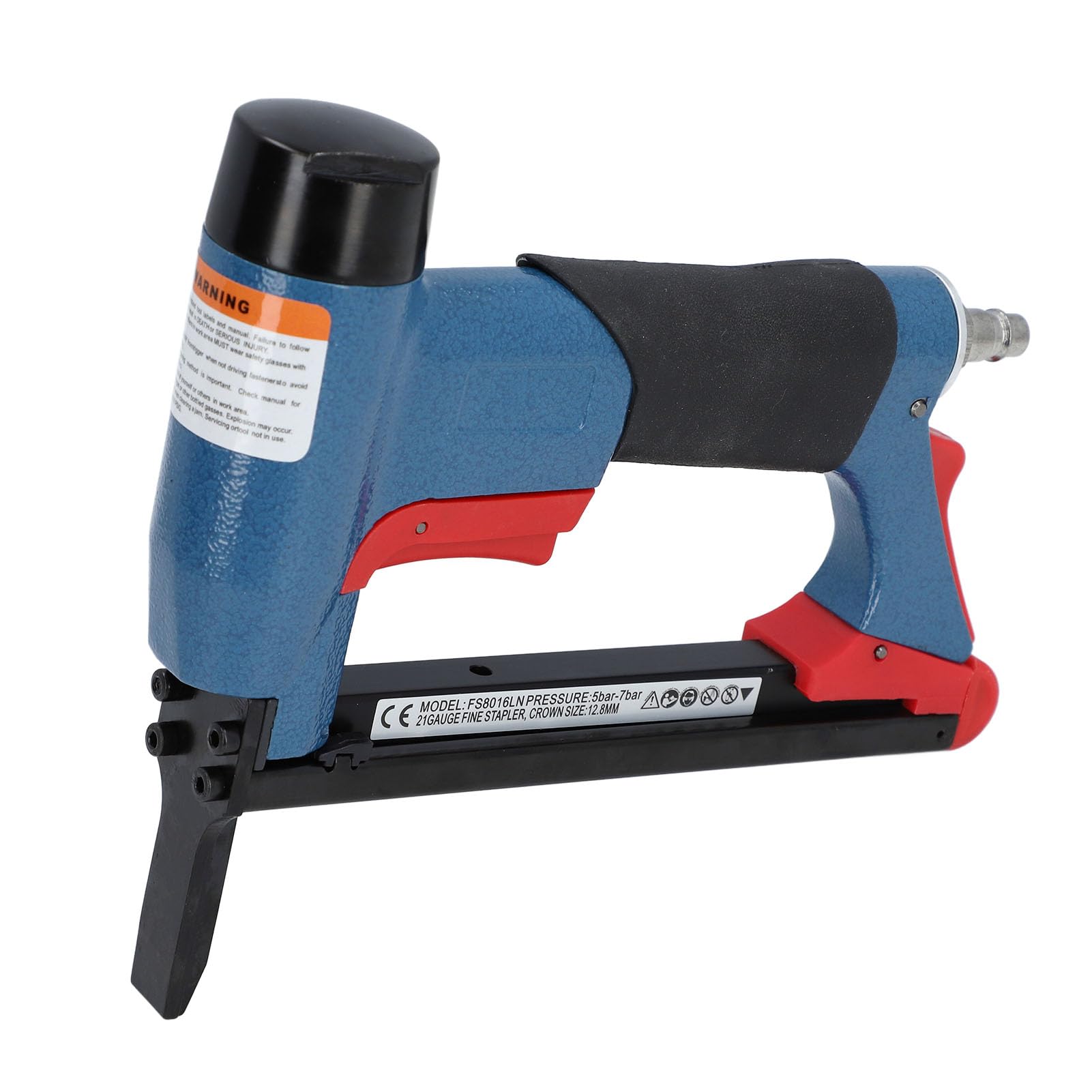 Pneumatic Staple Gunm, 21 Gauge Stapler 1/4 to 5/8in 140 Staple Loading Capacity Pneumatic Upholstery Stapler Air Powered Staple Gun for Framing, Roofing, Carpentry, Woodworking