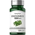 Piping Rock Chickweed Herb Capsules 1000mg | 120 Count | Non-GMO, Gluten Free