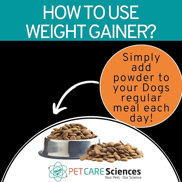 PET CARE SCIENCES – 45 SERVINGS OF DOG WEIGHT GAINER – WEIGHT GAIN SUPPLEMENTS FOR DOGS – CANINE AND DOG MUSCLE BUILDER – MADE IN THE USA