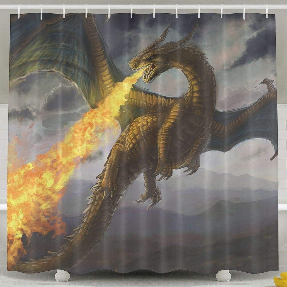 Setyserytu Shower-Curtains/Bath Curtain, Artwork Limited Edition Premium Shower Bathroom Curtain