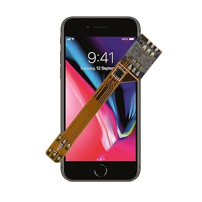 GVKVGIH Dual SIM Card Adapter Set for iPhone 8, Flexible SIM Card Extender for The Quickest Switching