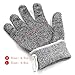 LattoGe Cut Resistant Gloves for Oyster Shucking, Fish Fillet Processing, Mandolin Slicing, Meat Cutting and Wood Carving Food Grade, Level 5 Protection,Cutting Slicing,Kitchen Hand Safety (Large)