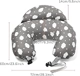 momcozy Nursing Pillow Grey Ergonomic Support Adjustable Waist Strap view 8