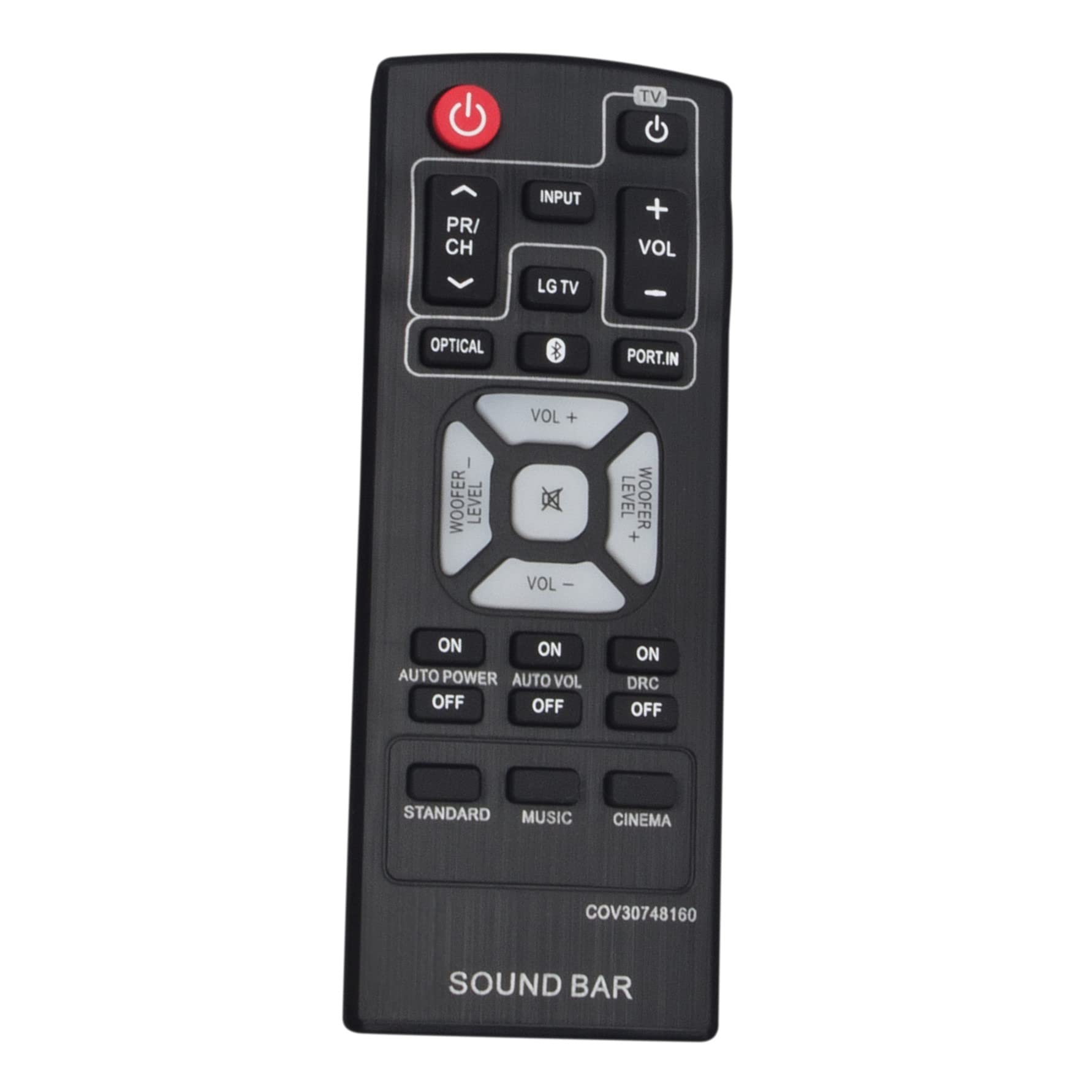 COV30748160 VINABTY Replace Infrared IR Remote Control Fit for LG NB2540D S24A1-W S24A1W Sound Bar NB2540 NB2540A Sound Bar Audio System