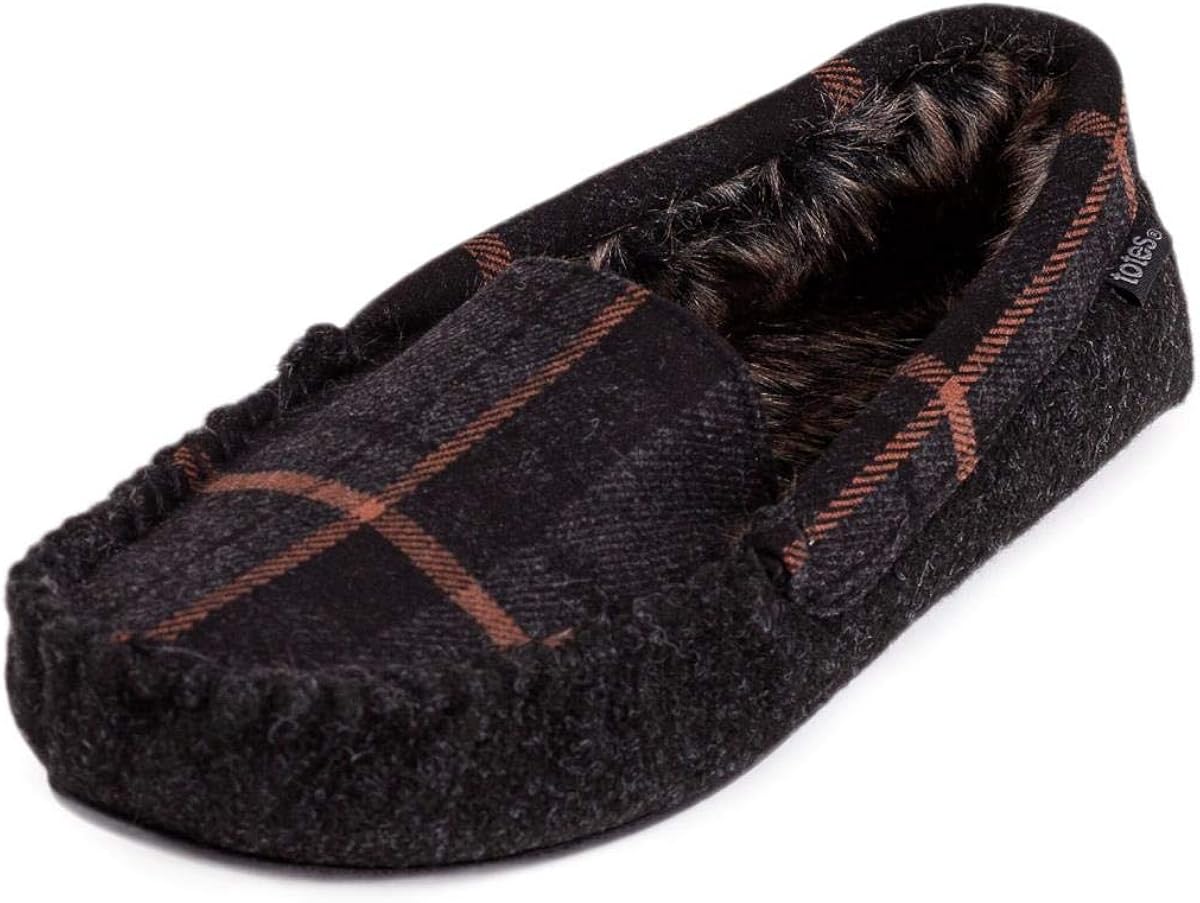 totes moccasin slippers mens