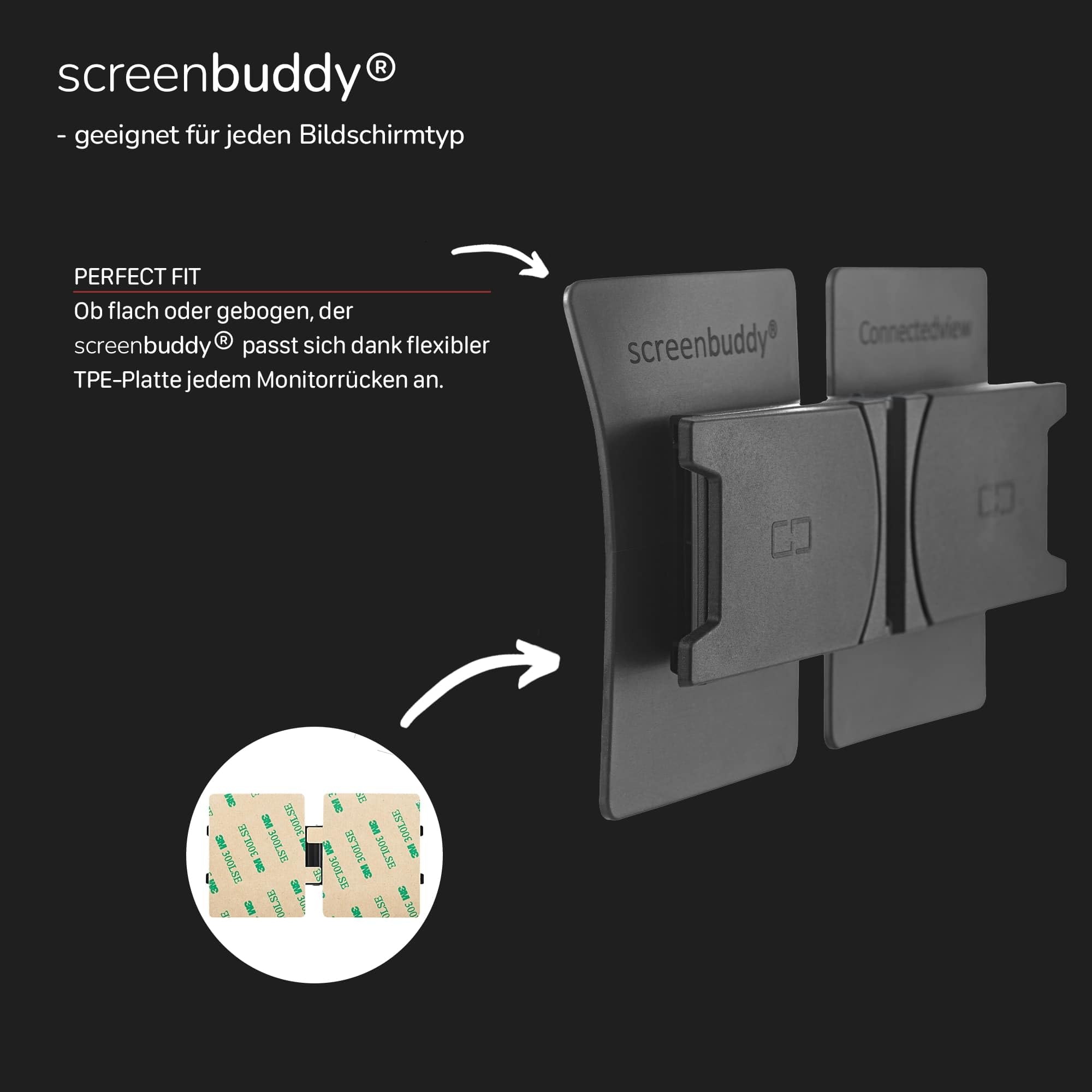 screenbuddy 2er Set magnetischer Verbinder für PC Bildschirme & Monitore - Computer Zubehör für Home-Office, Büro, Gaming & Streaming - Magnet Verbindung zum Monitor Zusammenhalten - Made in Germany 6