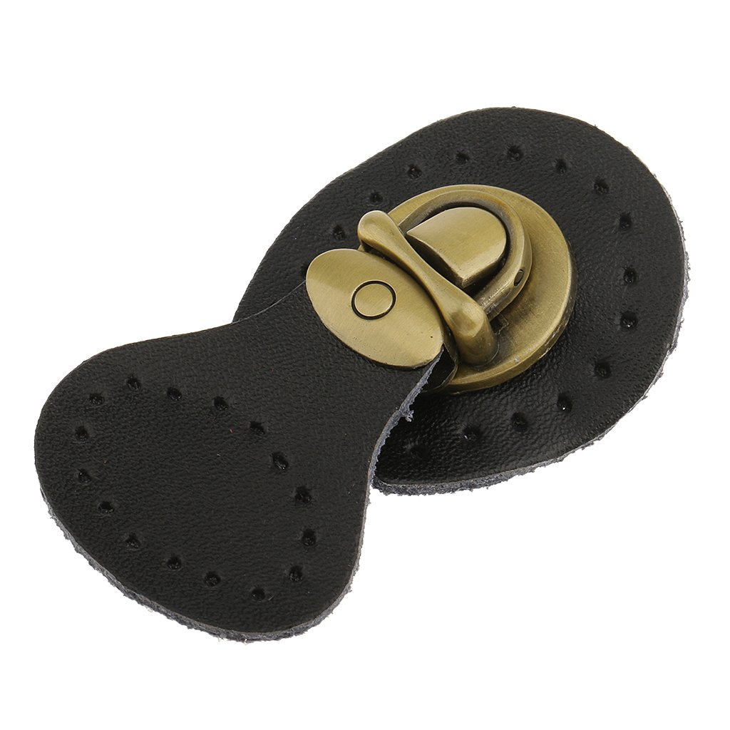 Genuine Leather Handbag Bag Lock Fasteners Snap Buckles Clasp Replacement for Purse Making