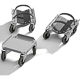 Chievbit Snowmobile Dolly Sets – Heavy Duty Snowmobile Dolly with 3” PP/TPR Swivel Casters & Rubber Pad, 1500 lbs Capacity fo