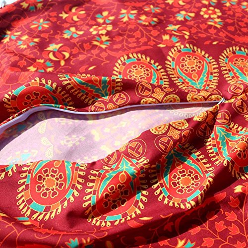 image for Bohemian Throw Pillowcase, Kimloog Indian Mandala Round Sofa Bed Car D