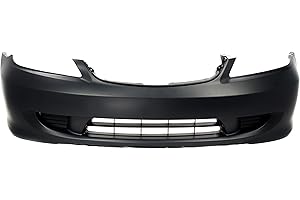 Garage-Pro Front Bumper Cover Compatible With 2004-2005 Honda Civic Primed Coupe/Sedan