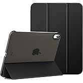 Moko for iPad (A16) 11th Generation Case, iPad 10th Gen Case, Black | For iPad 11/10.9 Inch Case 2025/2022, Slim Stand Hard PC Translucent Back Shell Smart Cover,Support Touch ID,Auto Wake/Sleep