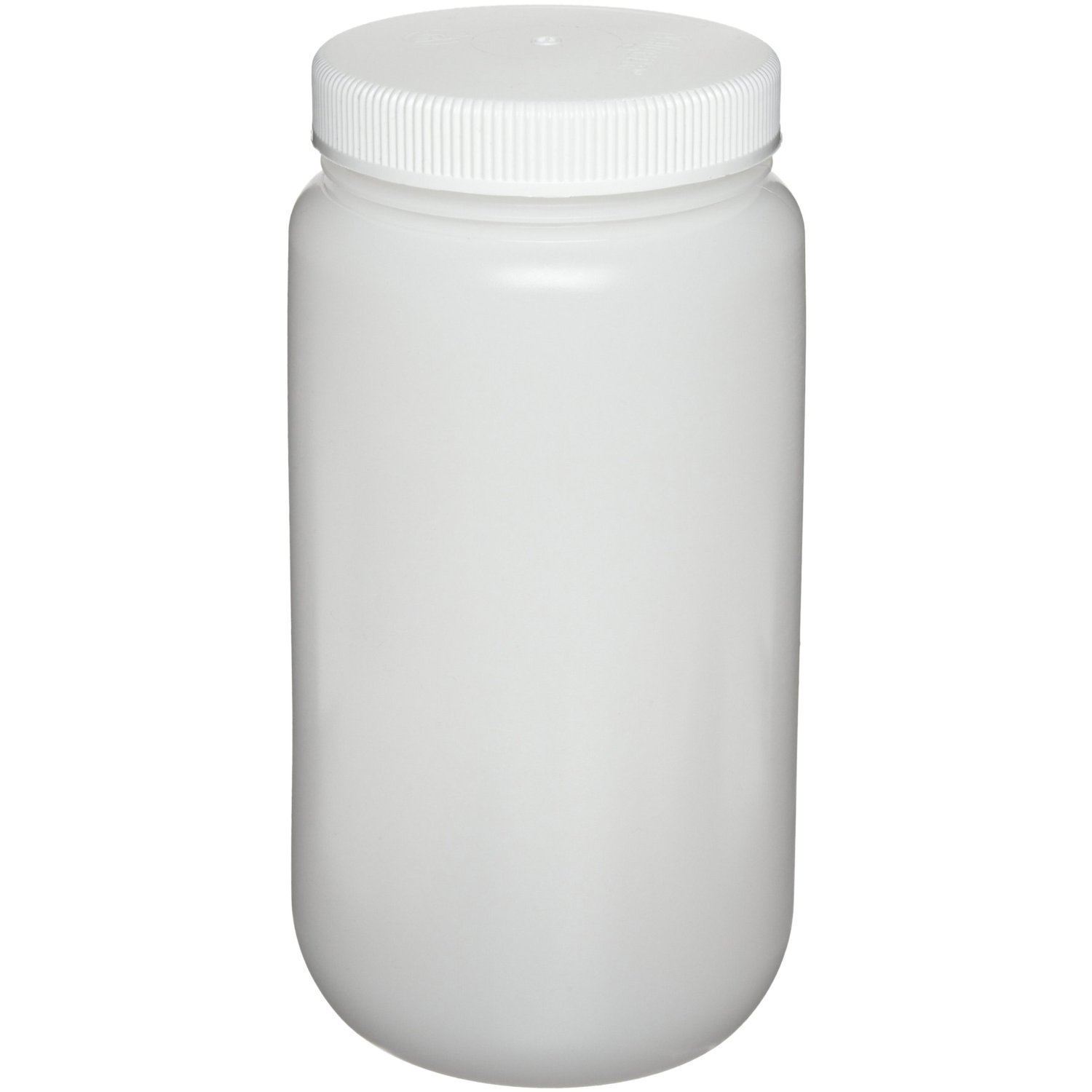 Nalgene 21200005 High Density Polyethylene Large Wide Mouth Bottle, 2