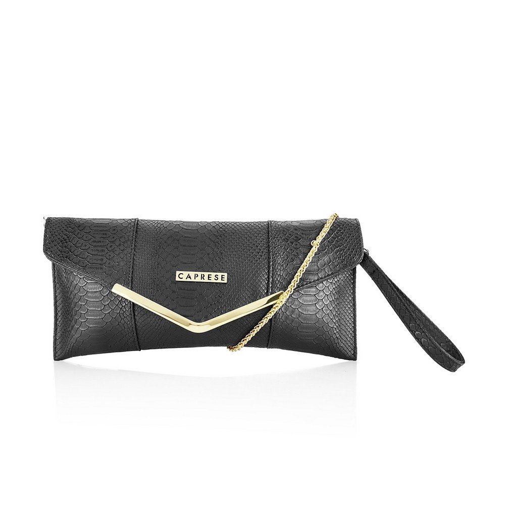 caprese women's clutch (black)