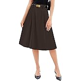Casly Lamiit Skirts for Women A Line Midi Skirts Business Casual Skirt High Waist Skirt