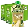 Happy Baby Organics Clearly Crafted Stage 2 Baby Food, Pears, Zucchini & Peas, 4 Ounce Pouch (Pack of 16)